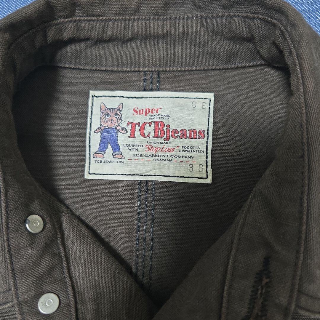 TCBジーンズカバーオール TABBY'S JACKET サイズ38