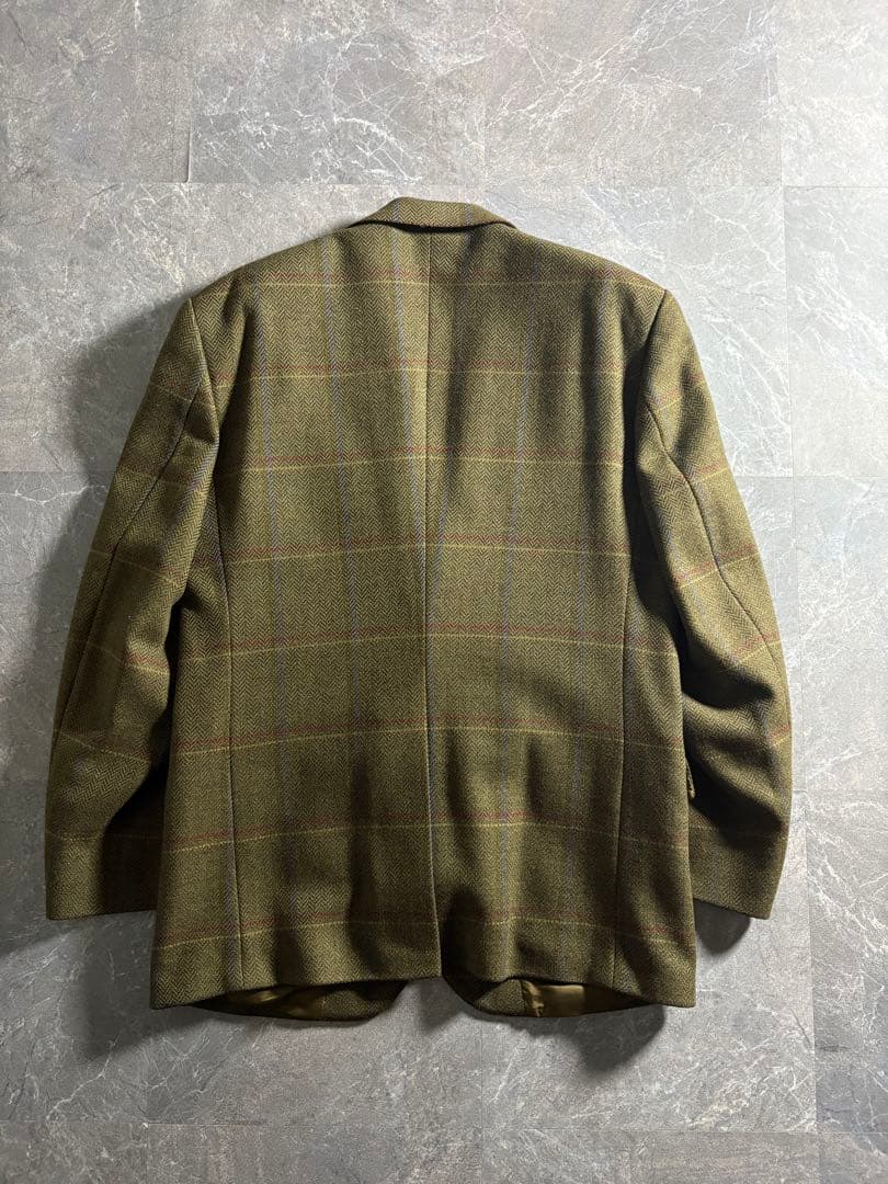 ジャケット・アウター 90s Burberry tweed check tailored jacket