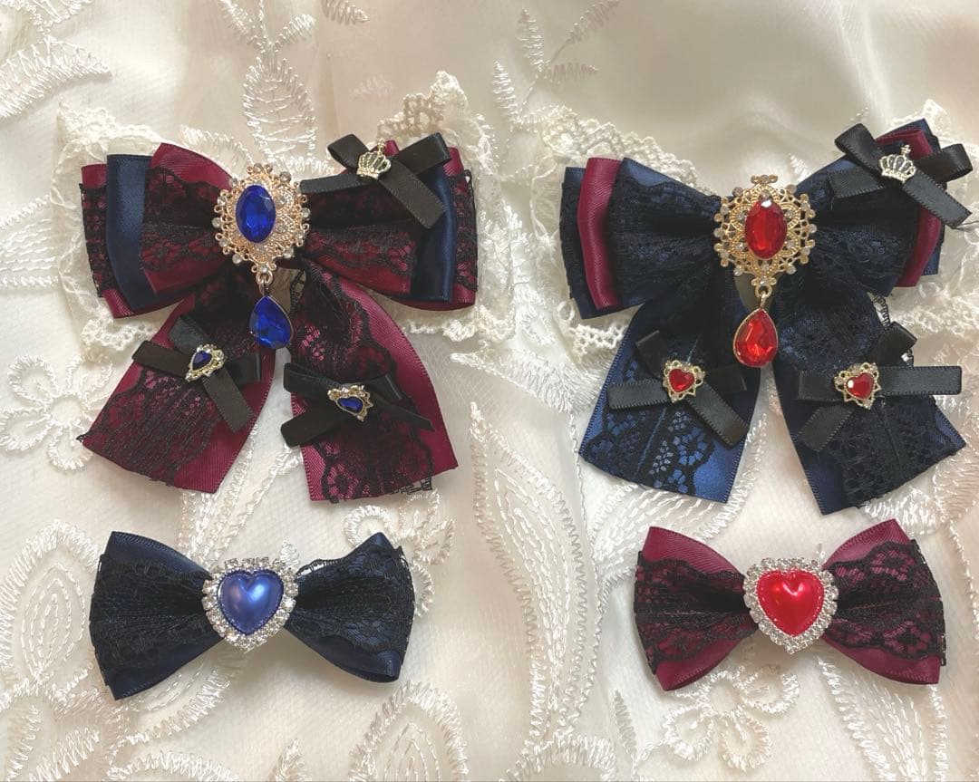 【25-104】ぬい服ちびぐるみ　いつぬい12センチリボン　　ハートヘッドドレス