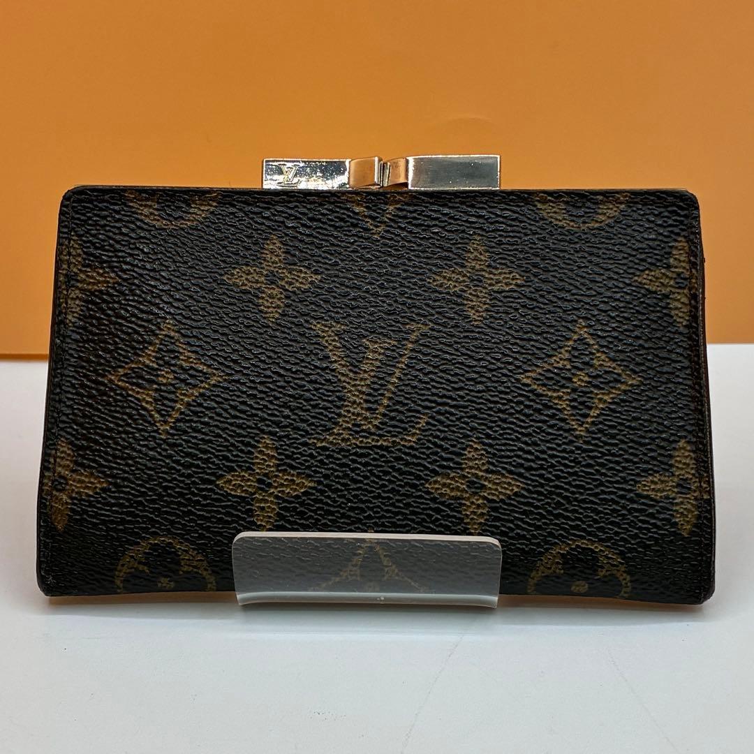 LOUIS VUITTON ルイヴィトン モノグラム 財布 がま口 二つ折り財布