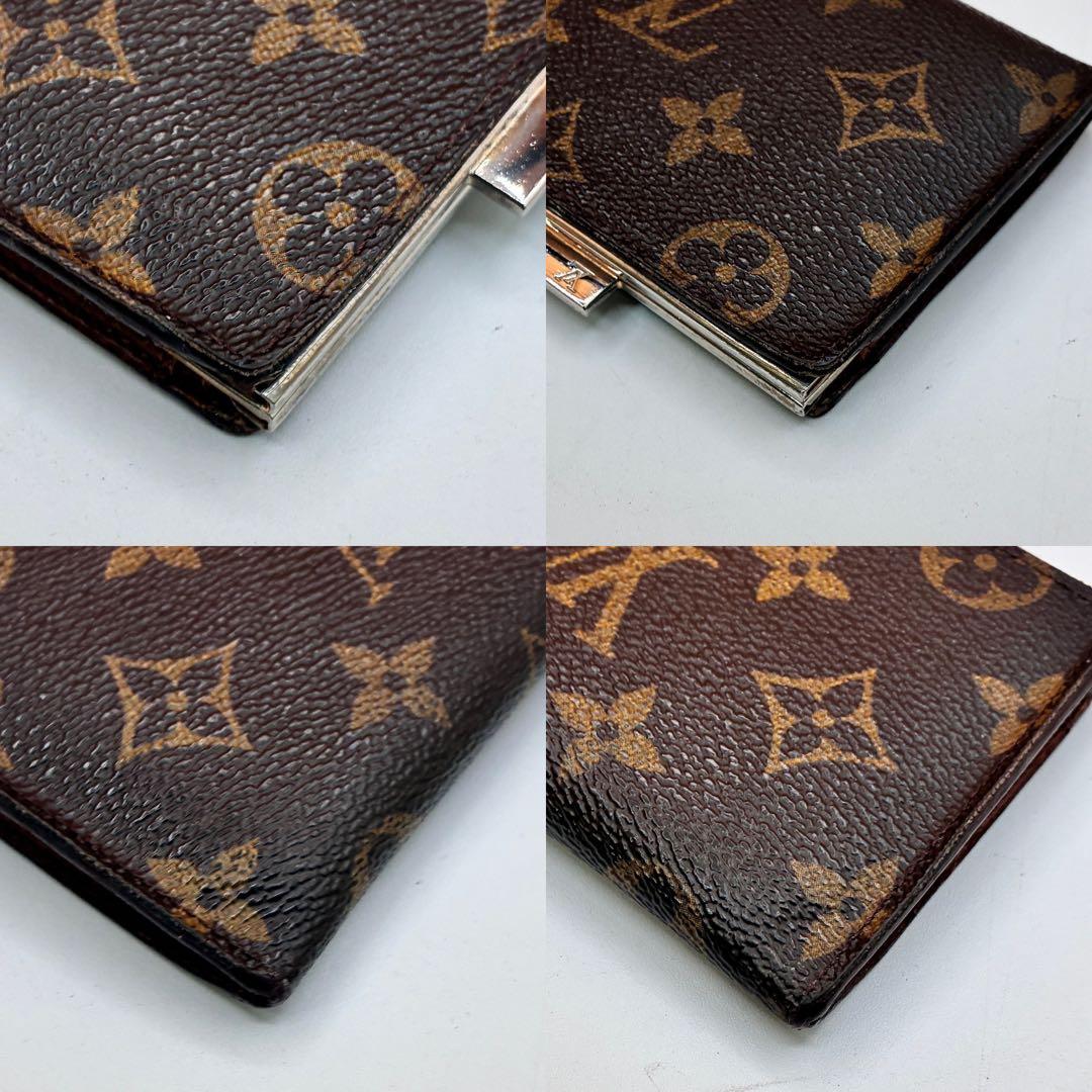 LOUIS VUITTON ルイヴィトン モノグラム 財布 がま口 二つ折り財布