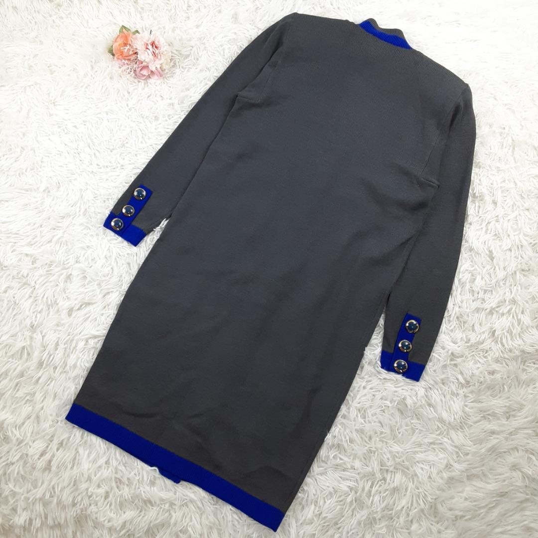 美品◎ST.JOHN ロングカーディガン USA製 金ボタン 90sヴィンテージ