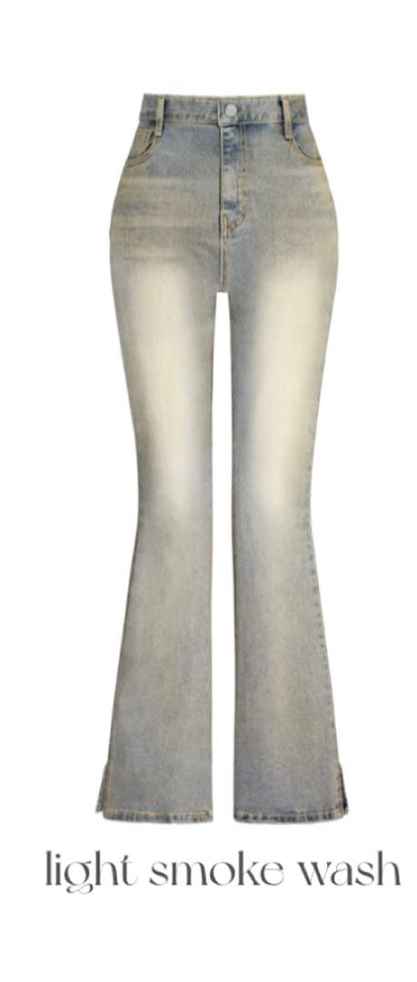 QUNG ボリュームUPピーチフレアdenim Sサイズ