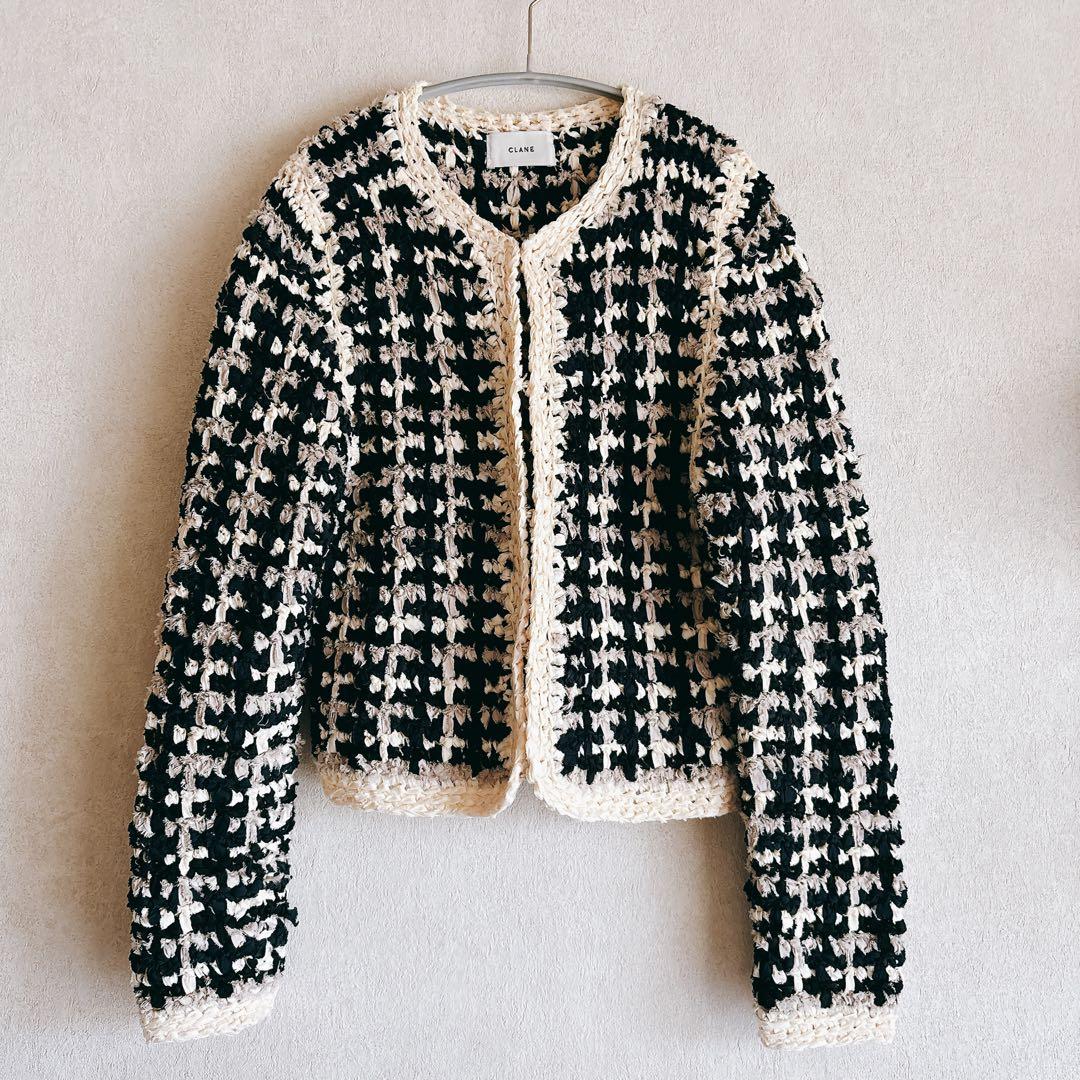 CLANE クラネVINTAGE TAPE HAND KNITCARDIGAN