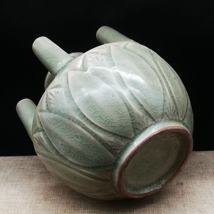 宋代の耀州窯五管瓶  燭台  生け花   陶磁器 装飾品 現代工芸品美術品 置物