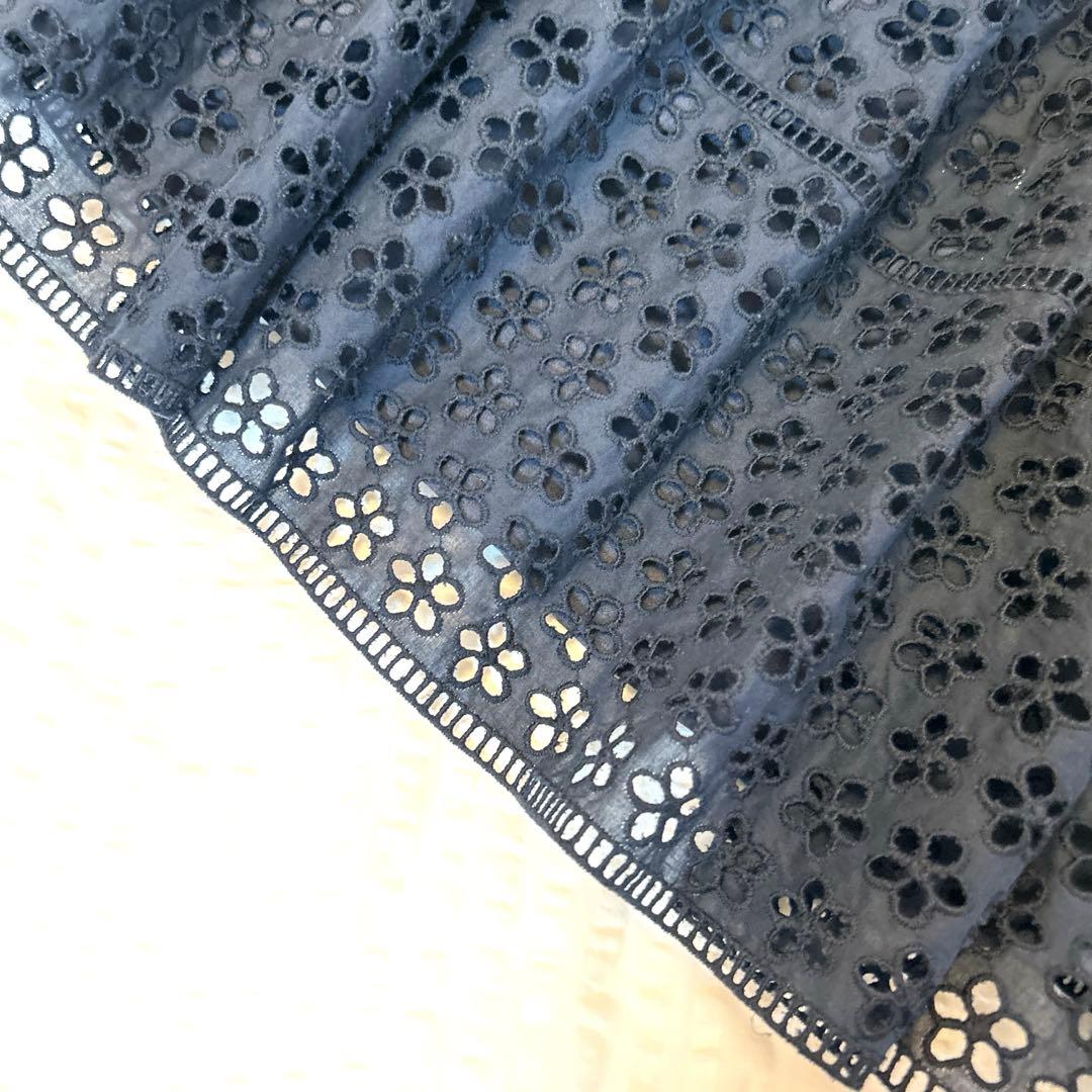 みっちゃん美品⭐︎デュアルビュー 花柄カットワークレースワンピース 40