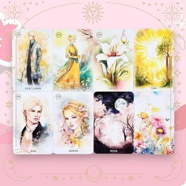 ★正規品ルノルマンカード★フェミニンでキュート✨希少✨淡く優しい水彩画のデッキ