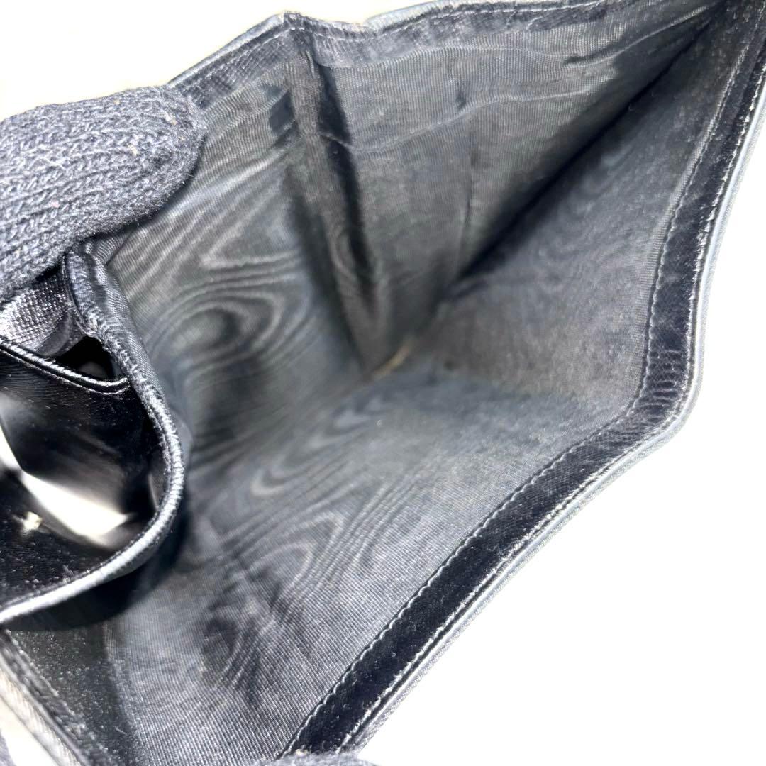 ✨美品✨PRADA プラダ◆黒ブラック◆折財布◆三角ロゴ◆ナイロン×レザー