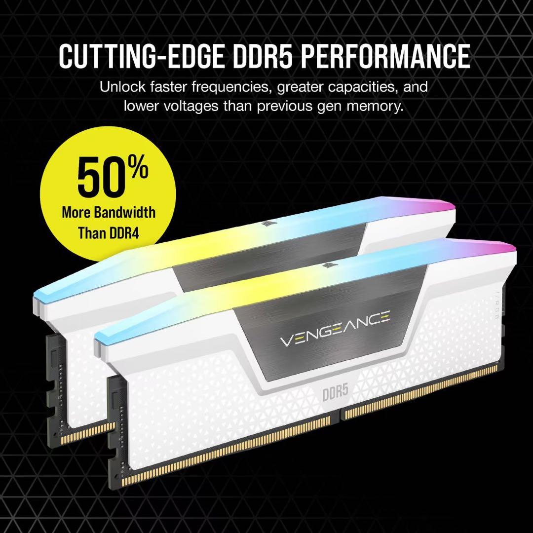 メモリー CORSAIR VENGEANCE RGB DDR5 32GB 6000MHz