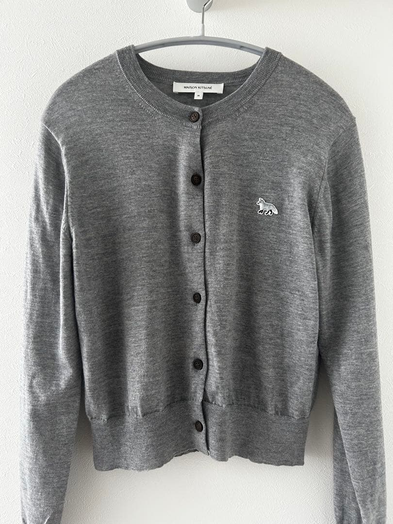 MAISON KITSUNÉ グレー カーディガン M