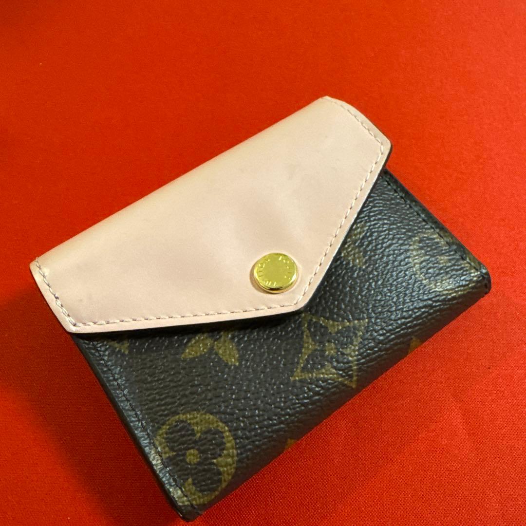 ルイヴィトン　ポルトフォイユ・ゾエ　ピンク　財布