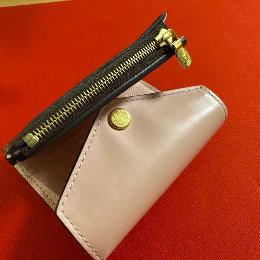 ルイヴィトン　ポルトフォイユ・ゾエ　ピンク　財布