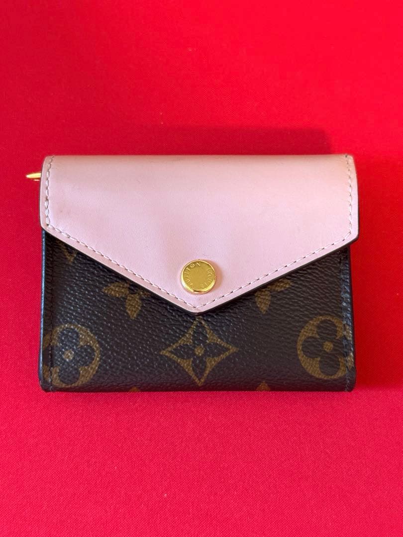 ルイヴィトン　ポルトフォイユ・ゾエ　ピンク　財布