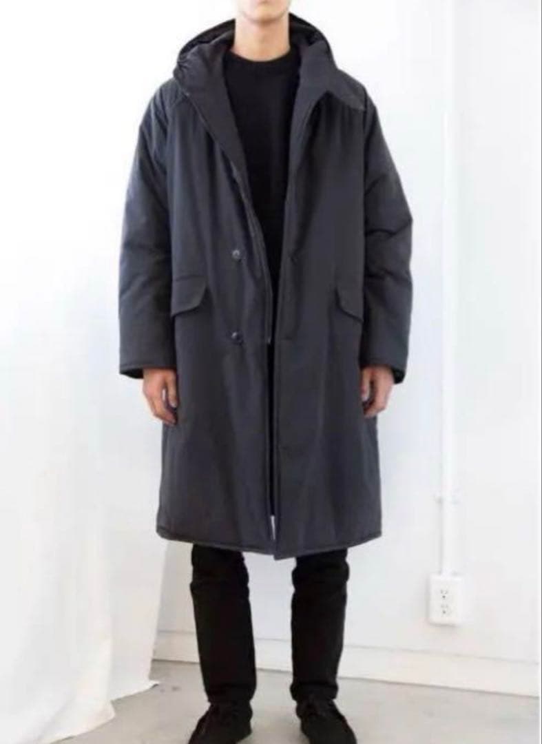 (3/23まで)COMOLI インサレーションフーデッドコート　20aw