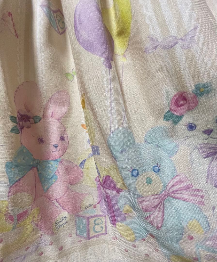 Emily Temple cute トイボックス柄　くま、うさぎ柄ワンピース