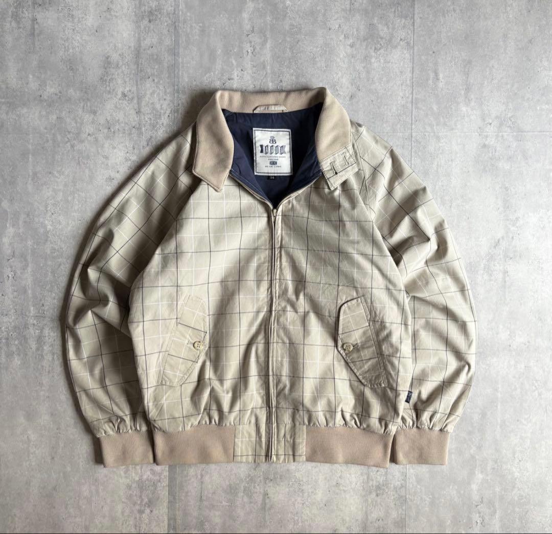 【BARACUTA】ハリントンジャケット　スイングトップ　チェック　短丈　UK