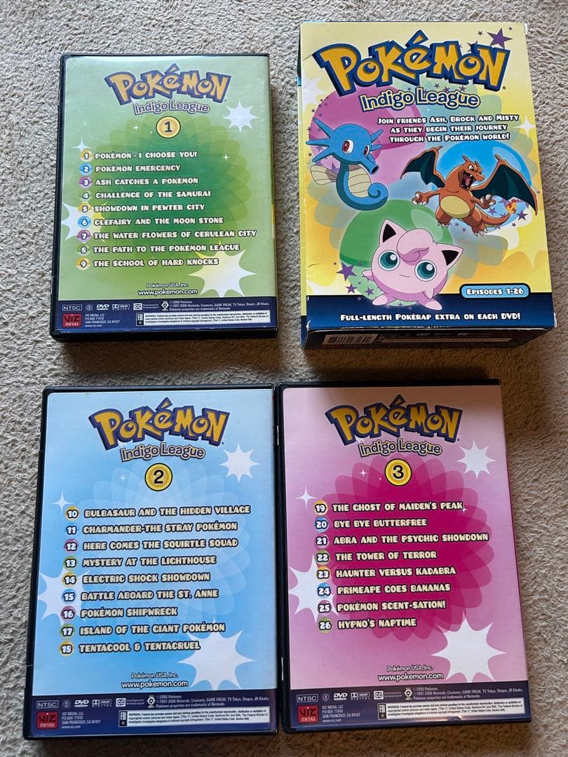 ポケモンDVD 北米版　５枚セット　英語