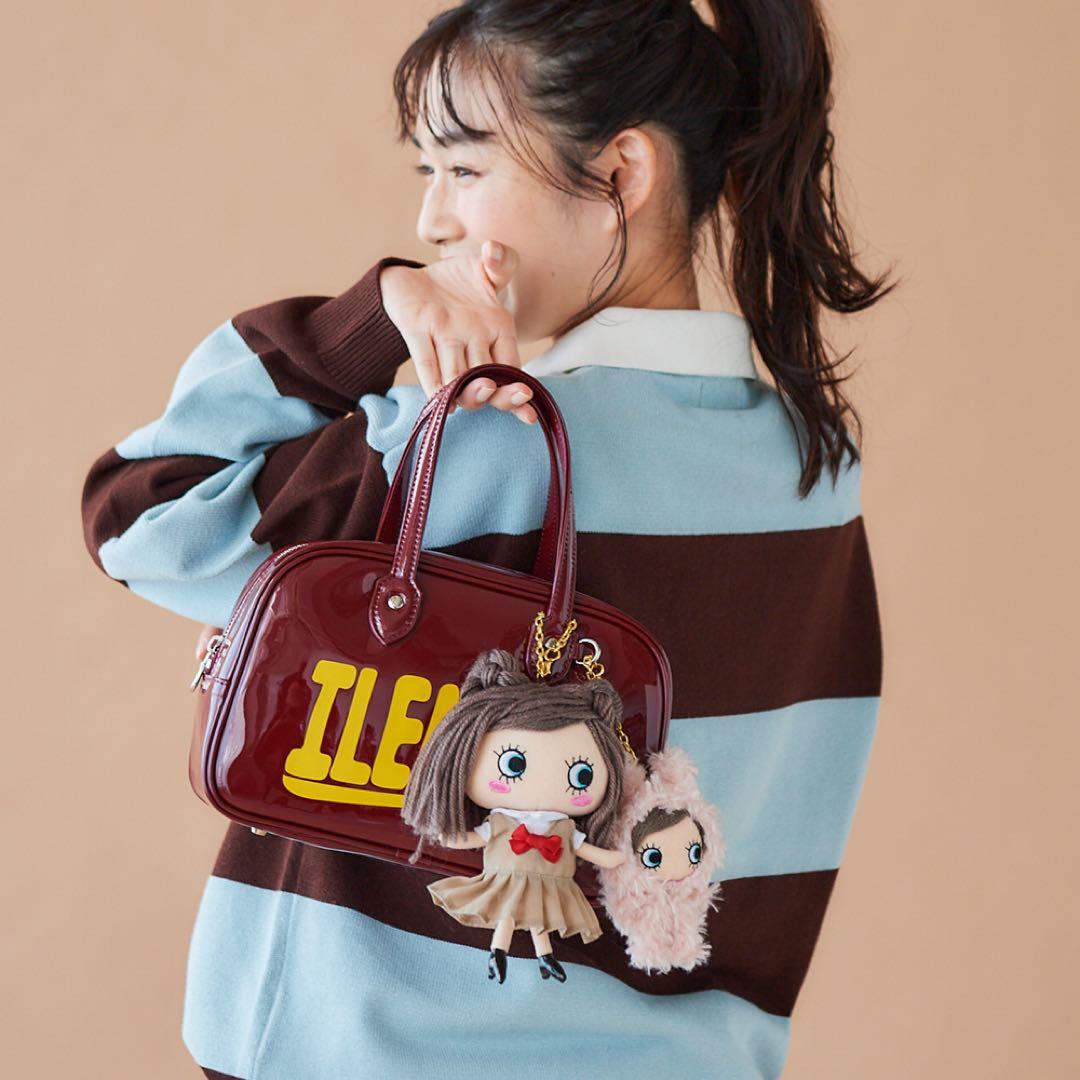 ILEMER DayDay 2way ミニボストンバッグ ボルドー 美品