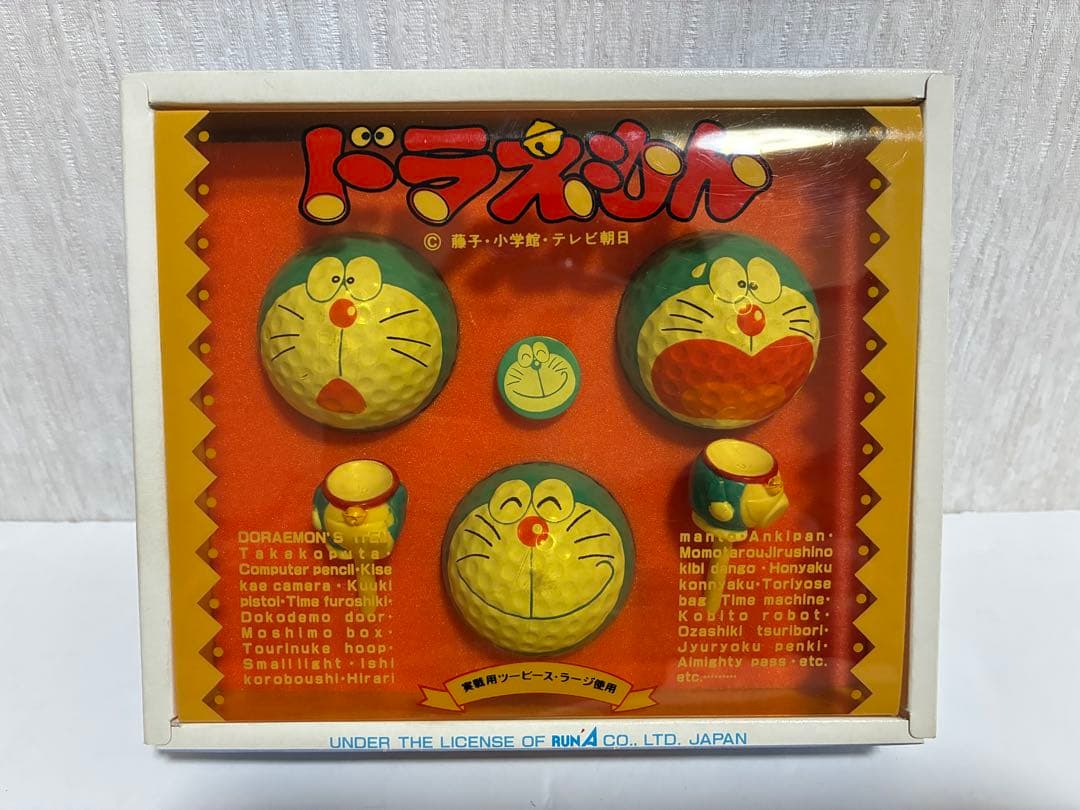 ドラえもん　ゴルフボール　希少　レア　 ゴルフティー　ゴルフマーカー　テレビ朝日