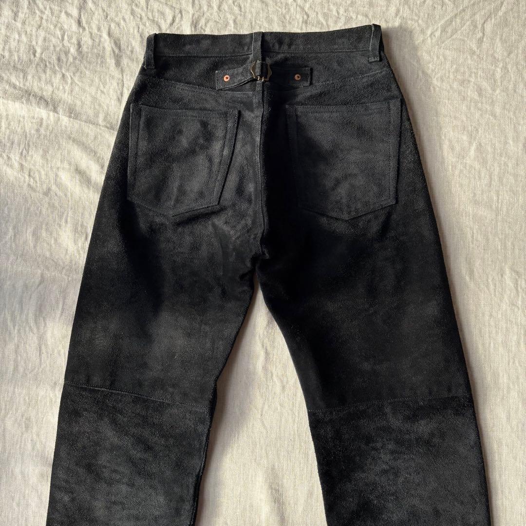 90’s HAROLD'S GEAR シンチバック スウェード レザーパンツ L