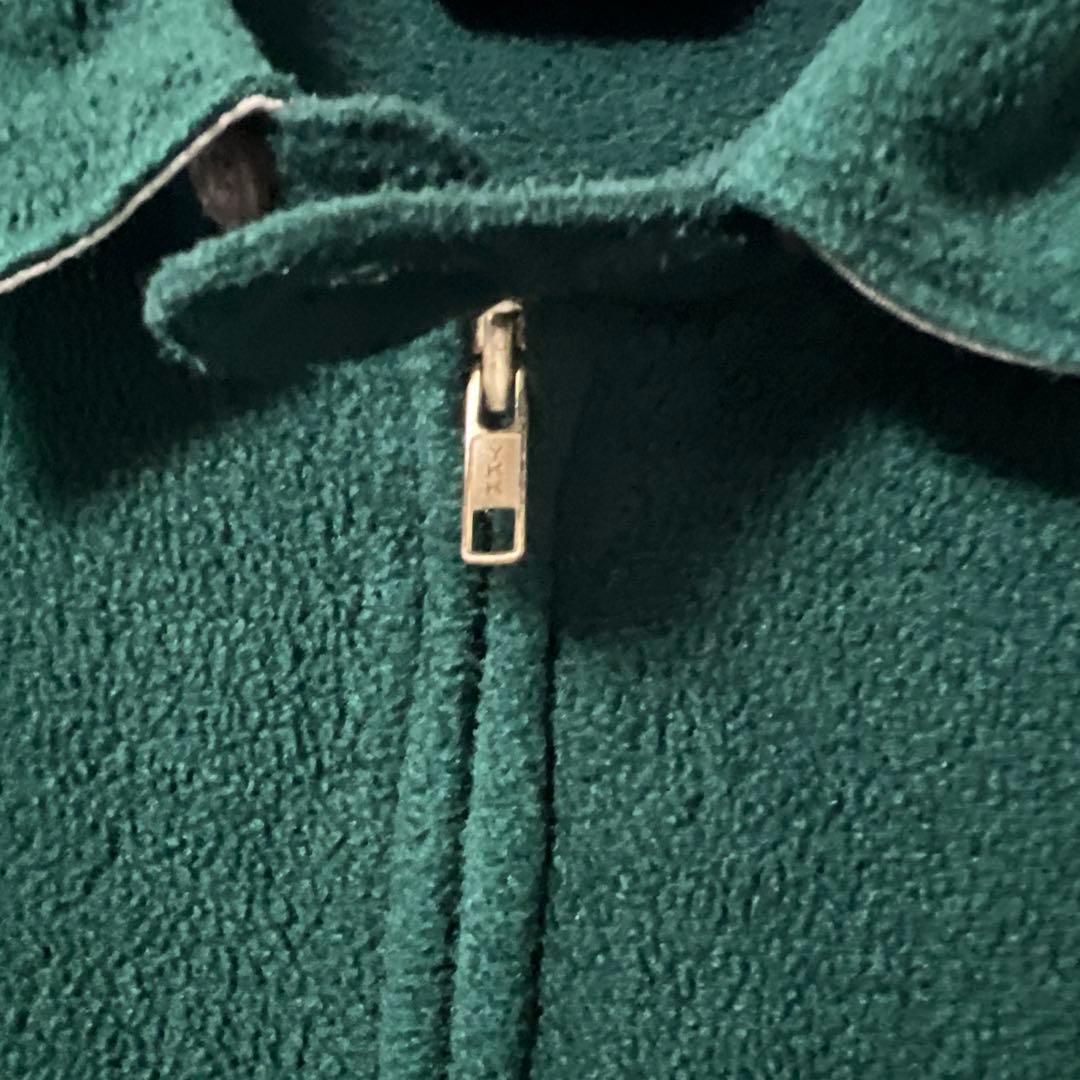 90s POLO SPORT フリースジャケット 緑 赤ロゴ vintage