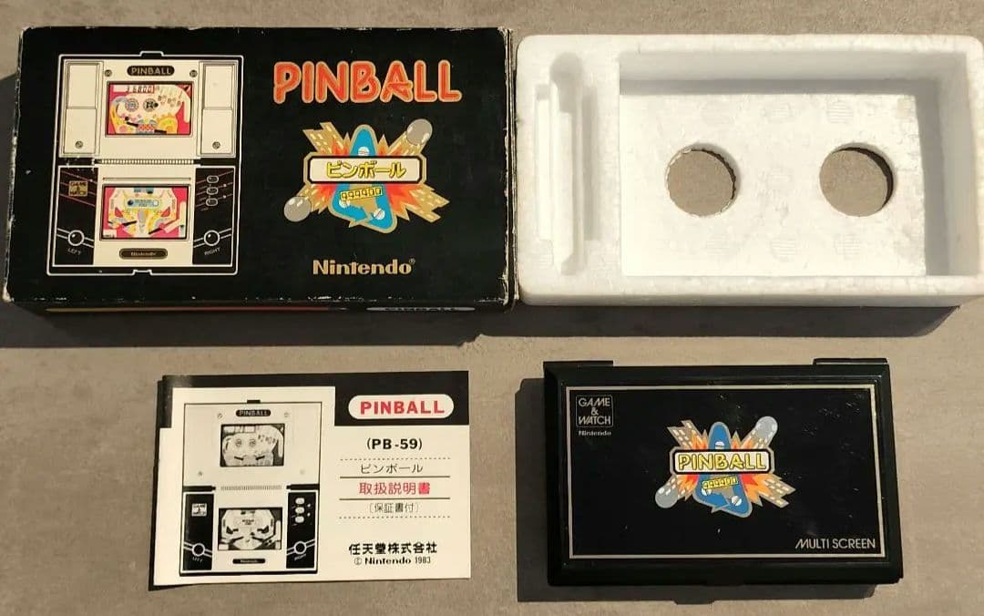 【美品】任天堂 ゲームウォッチ PINBALL ピンボール マルチスクリーン