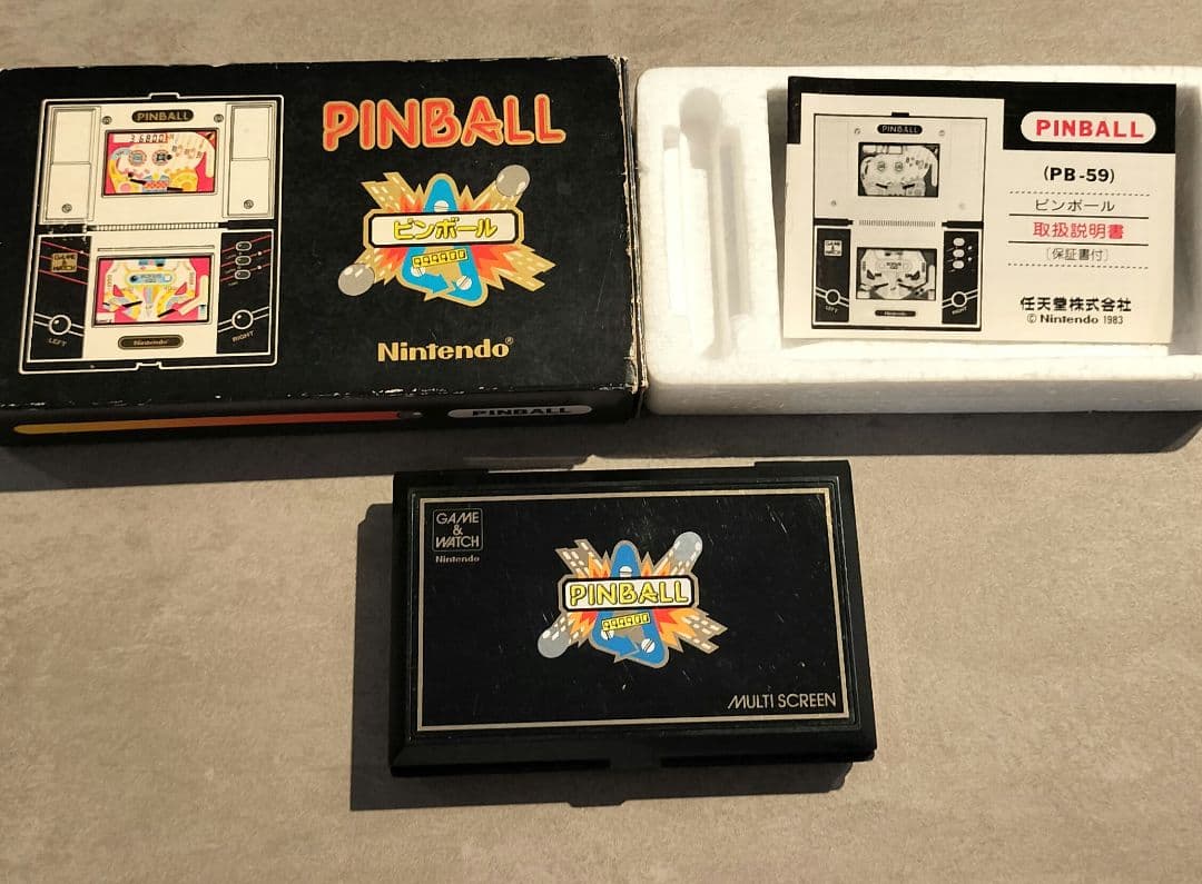 【美品】任天堂 ゲームウォッチ PINBALL ピンボール マルチスクリーン