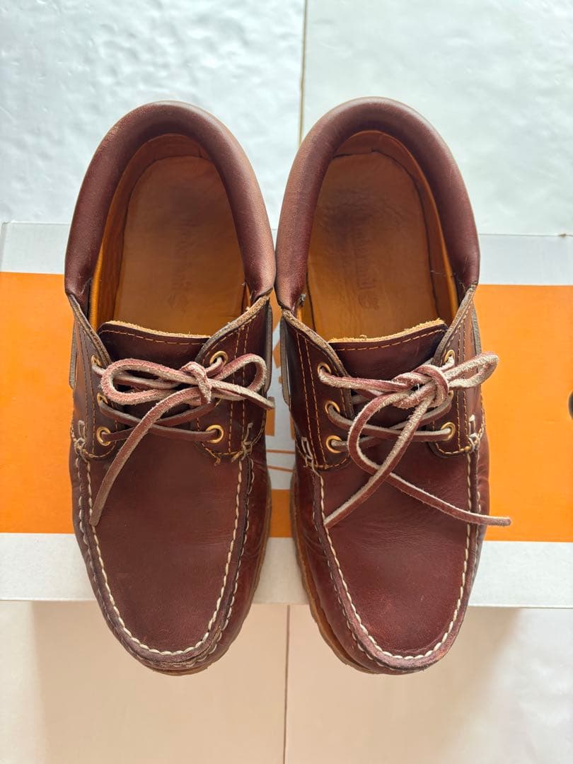 timberland 3eye デッキシューズ アメカジ 革靴 バーガンディ