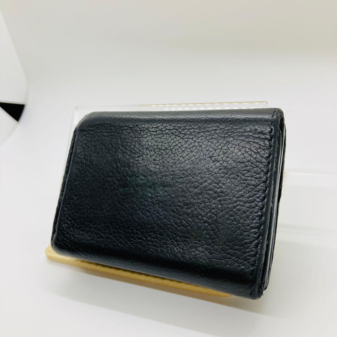 BALENCIAGA バレンシアガ ミニウォレット 三つ折り財布 黒 A838