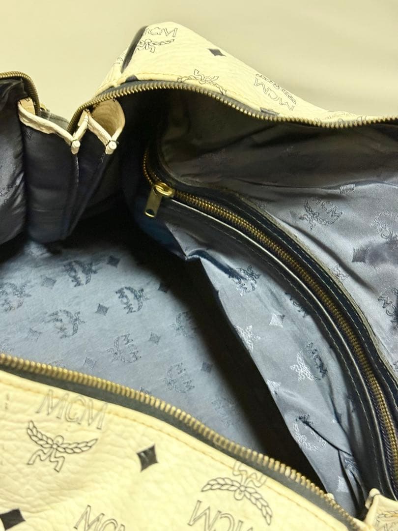 MCM ボストンバッグ ホワイト
