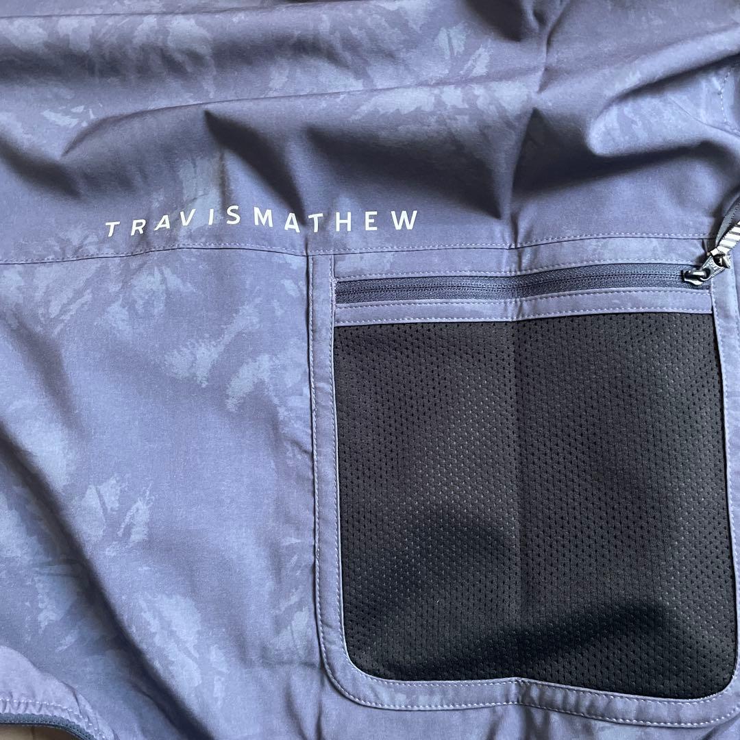 AN　TravisMathew新品軽量ポケッタブルジャケット　スカル