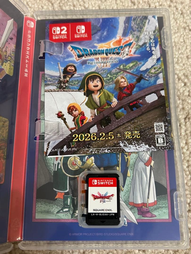 ドラゴンクエスト1&2 Switchソフト＆攻略本セット