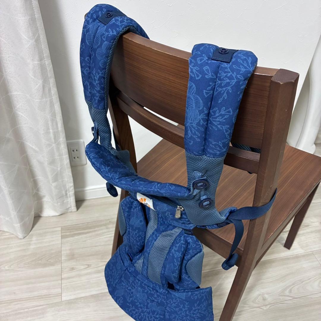 【正規品】エルゴベビー ベビーキャリア OMNI360 ブルーブルーム　花柄