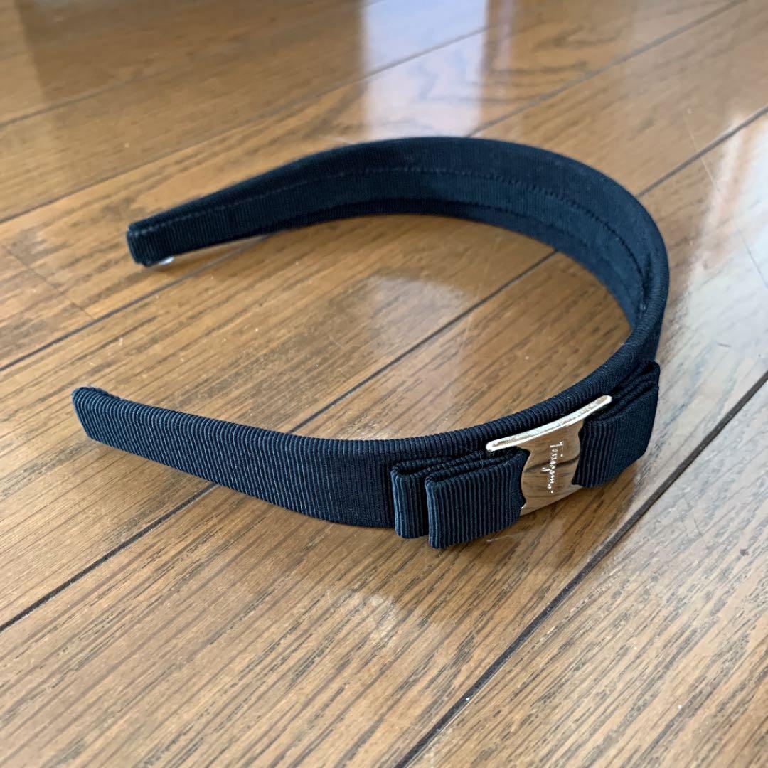 正規品 Ferragamo フェラガモ カチューシャ black