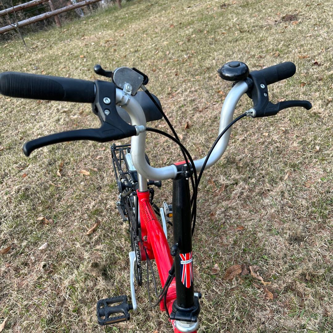 ブロンプトンBrompton折りたたみ自転車　レッド　BS6102 PART