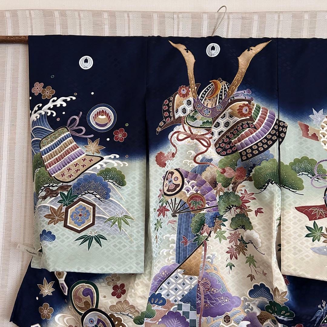 美品！お宮参り　祝い着　産着　正絹　男の子
