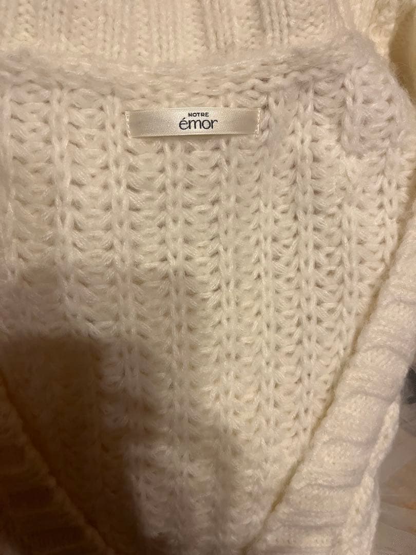 【即日発送】NOTRE emor plume nuance cardigan