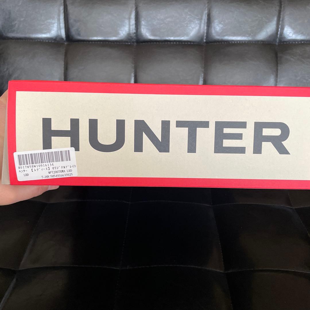 HUNTER レッド 長靴　24cm