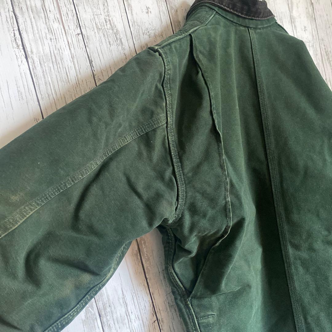 【どーちん】Carhartt ミシガンチョアコートC02 SPCグリーンL
