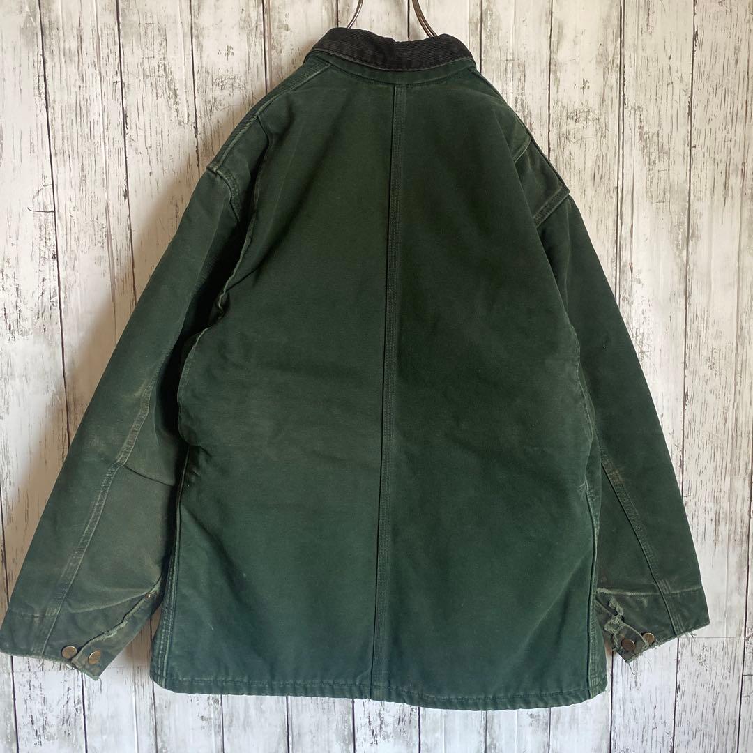 【どーちん】Carhartt ミシガンチョアコートC02 SPCグリーンL