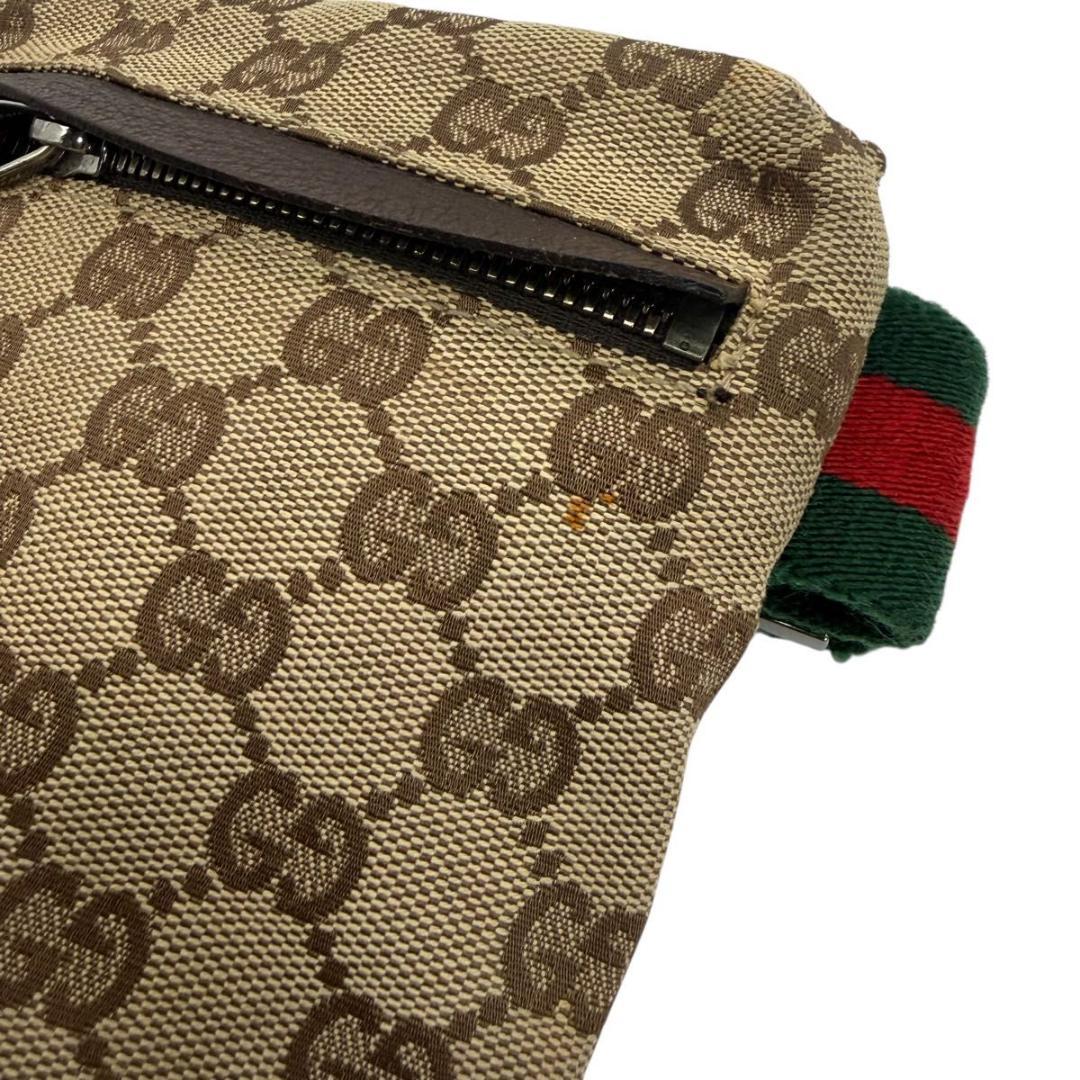 GUCCI GGキャンバス レザー シェリー ボディバッグ 28566 グッチ