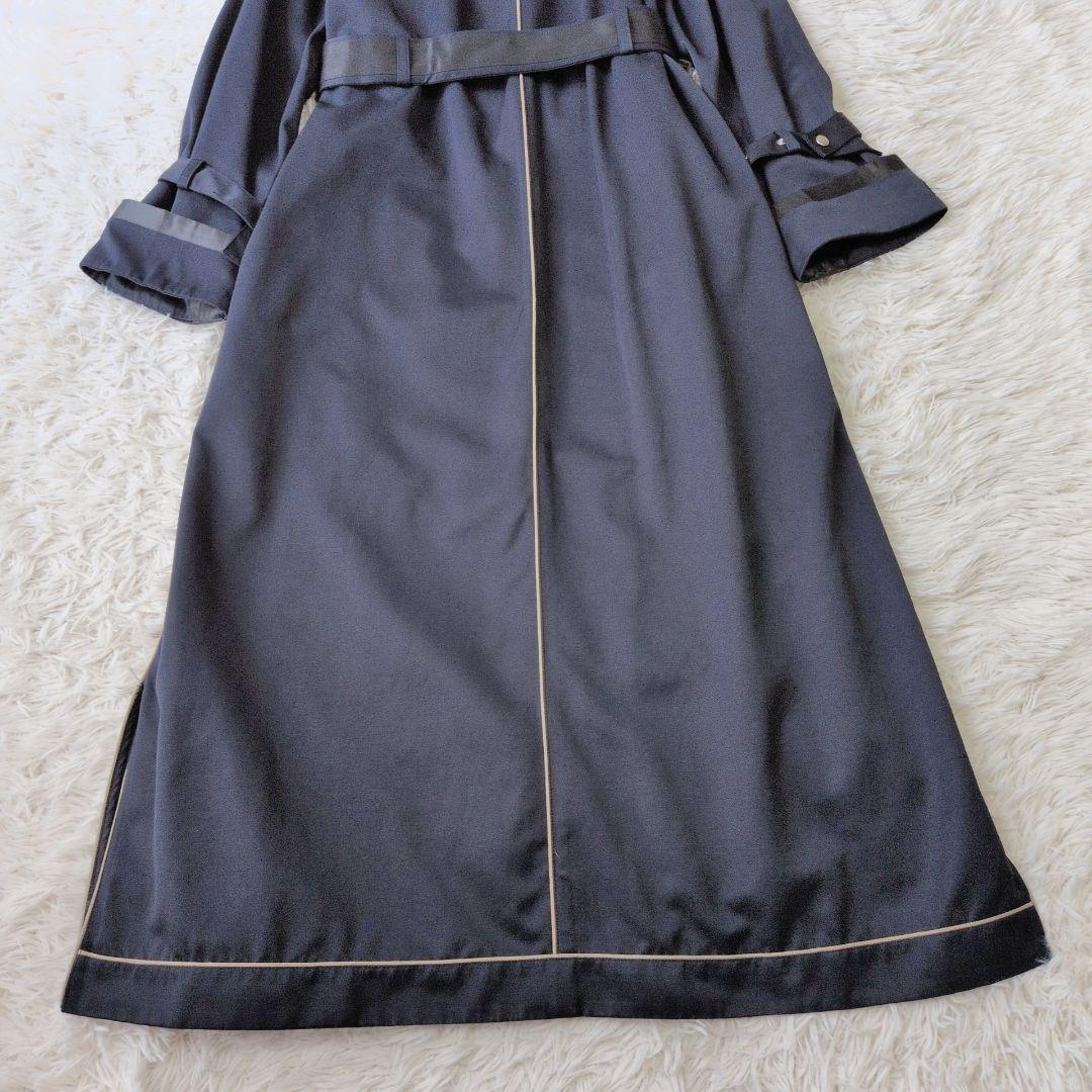 AMERI STUDIOUS別注 invert シームトレンチコート ネイビー