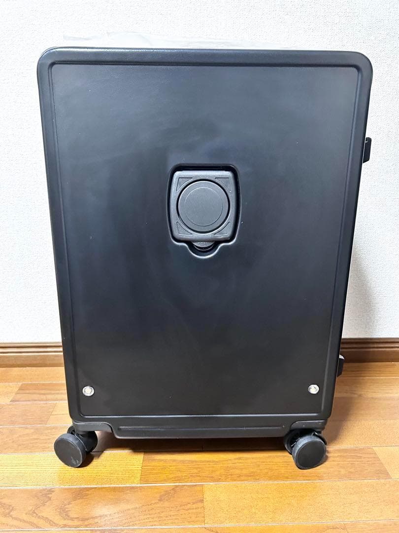 【大幅値下げ】大型スーツケース 大型 前開きUSB 軽量 カップホルダー静音　黒