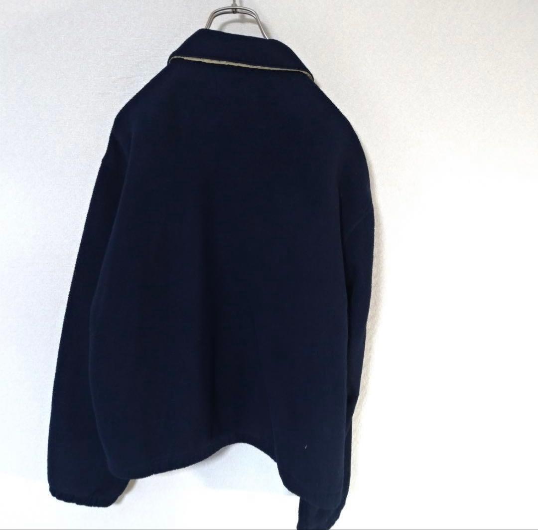 90's POLO ラルフローレン　フリーススイングトップジャケット　ネイビー