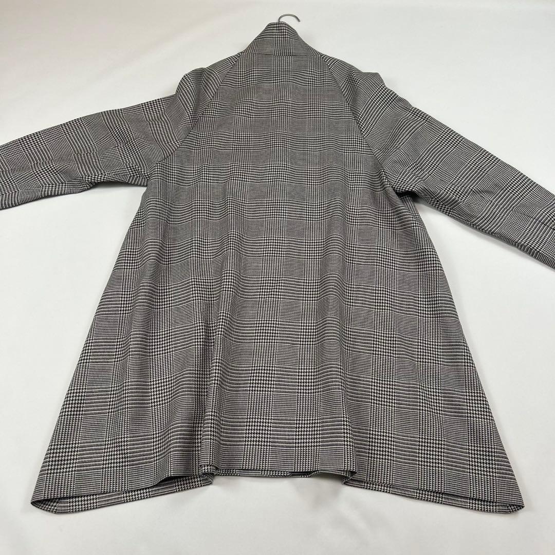 P384 美品 M ラジョコンダ ロングコート ブラック グレー レディース