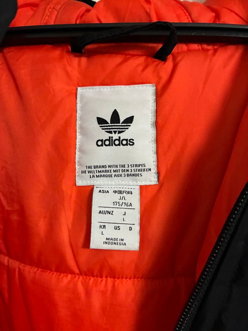 adidas MA-1 フライトジャケット ブラック/オレンジ