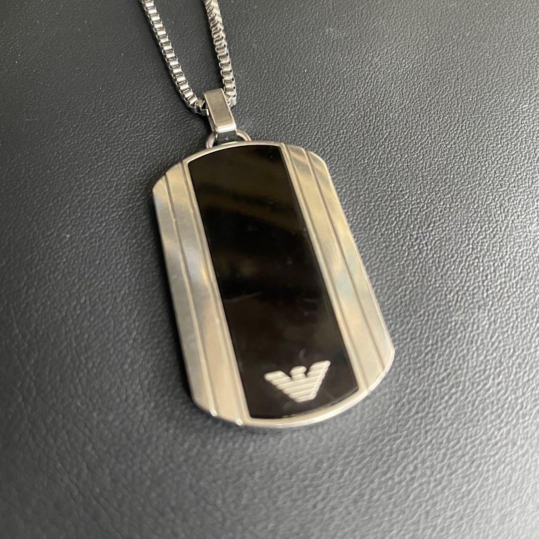 美品✨EMPORIO ARMANI エンポリオ アルマーニ ネックレスドッグタグ