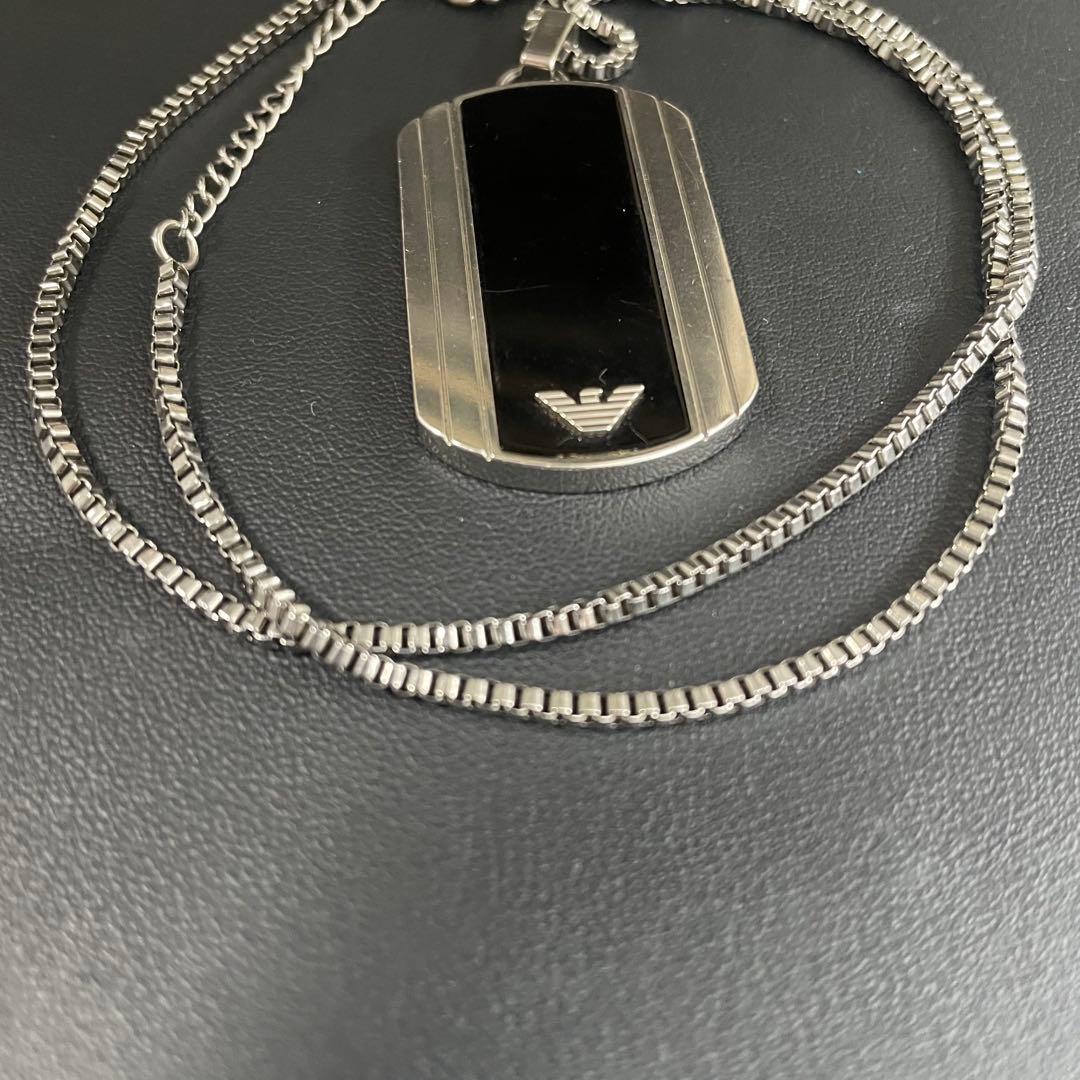 美品✨EMPORIO ARMANI エンポリオ アルマーニ ネックレスドッグタグ