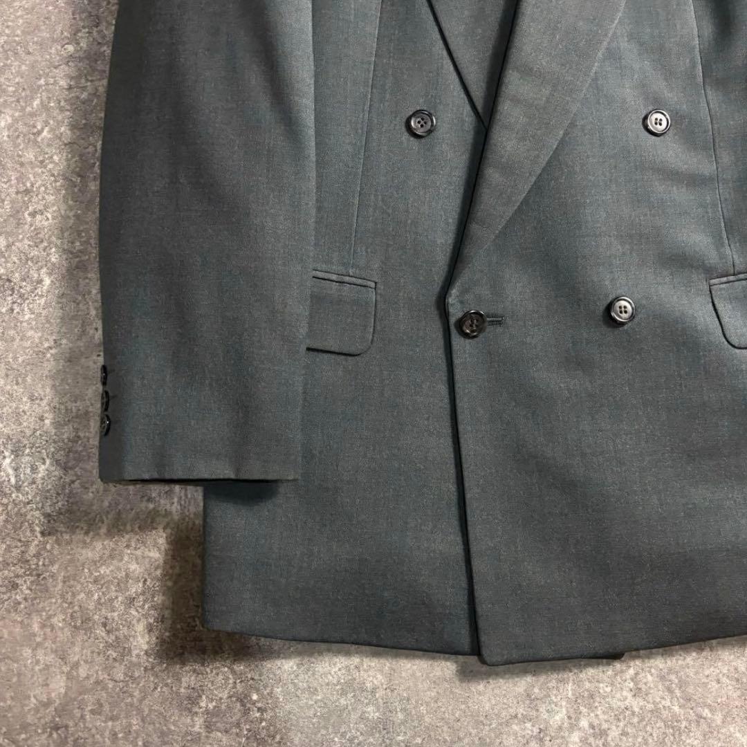 【vintage】セットアップ ダブルスーツ シックグリーン