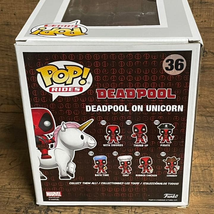 Funko pop 限定版 デッドプール オン ユニコーン ファンコ ポップ